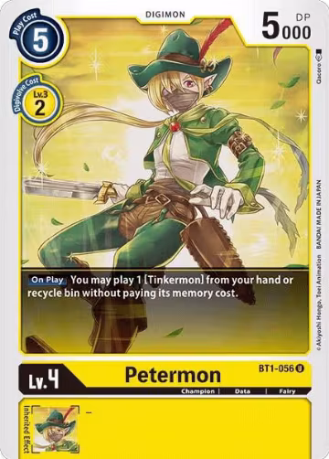 Petermon (BT1-056 U), Release Special Booster 1.0 — Digimon card price