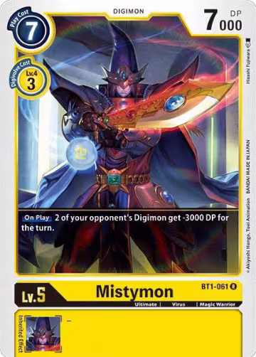 Mistymon (BT1-061 R), Release Special Booster 1.0 — Digimon card price