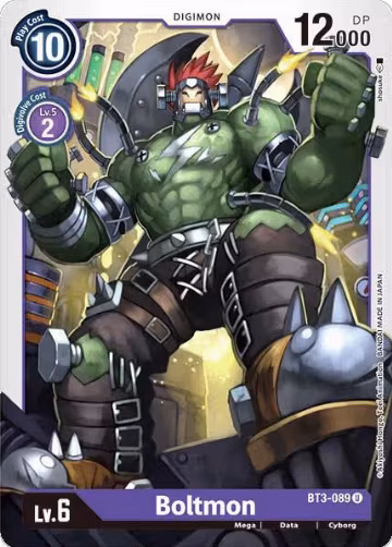 Boltmon (BT3-089 U), Release Special Booster 1.0 — Digimon card price