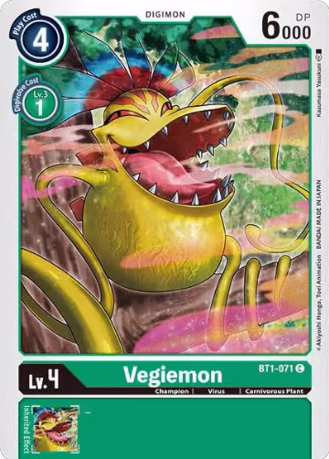 Vegiemon (BT1-071 C), Release Special Booster 1.0 — Digimon card price