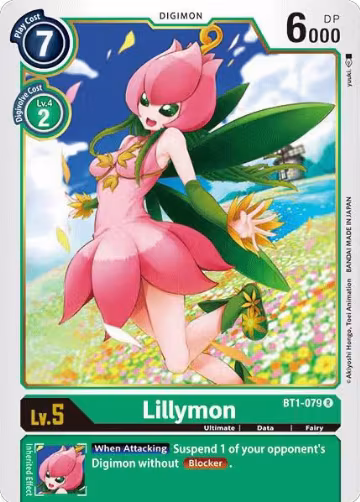 Lillymon (BT1-079 R), Release Special Booster 1.0 — Digimon card price