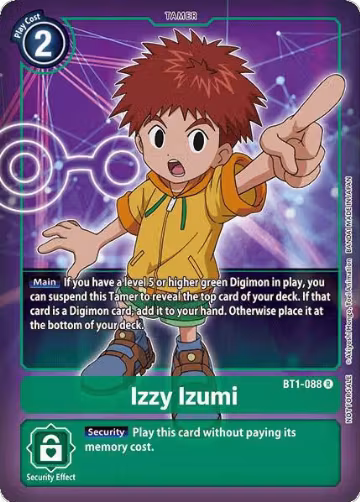 Izzy Izumi (Box Topper) (BT1-088 R), Release Special Booster 1.0 — Digimon card price