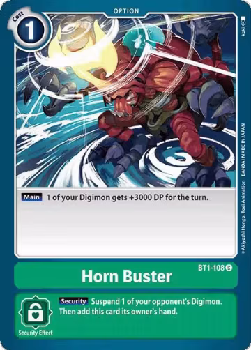 Horn Buster (BT1-108 C), Release Special Booster 1.0 — Digimon card price