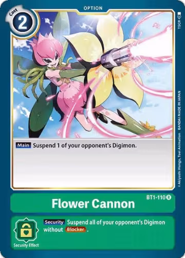 Flower Cannon (BT1-110 R), Release Special Booster 1.0 — Digimon card price