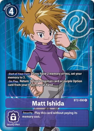 Matt Ishida - BT2-090 (Box Topper) (BT2-090 R), Release Special Booster 1.0 — Digimon card price