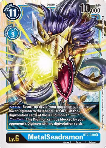 MetalSeadramon (BT2-030 R), Release Special Booster 1.0 — Digimon card price