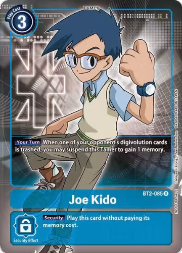 Joe Kido (Box Topper) (BT2-085 R), Release Special Booster 1.0 — Digimon card price
