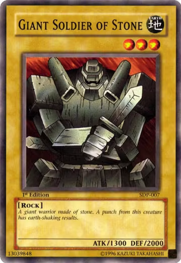 Giant Soldier of Stone (SDP-007), Starter Deck: Pegasus — Yu-Gi-Oh! card price