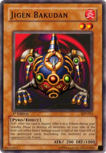 Jigen Bakudan (SDP-012), Starter Deck: Pegasus — Yu-Gi-Oh! card price