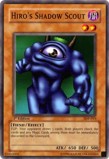 Hiro's Shadow Scout (SDP-019), Starter Deck: Pegasus — Yu-Gi-Oh! card price