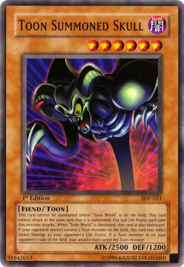 Toon Summoned Skull (SDP-021), Starter Deck: Pegasus — Yu-Gi-Oh! card price