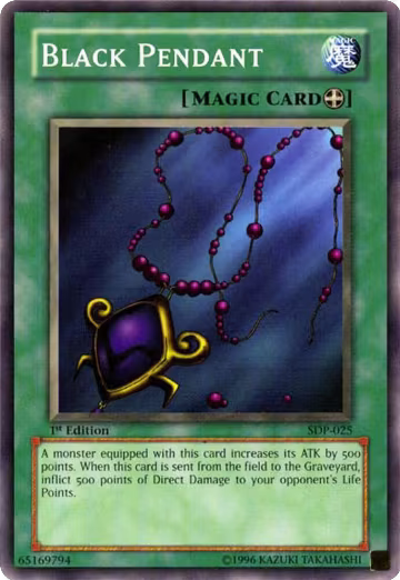 Black Pendant (SDP-025), Starter Deck: Pegasus — Yu-Gi-Oh! card price