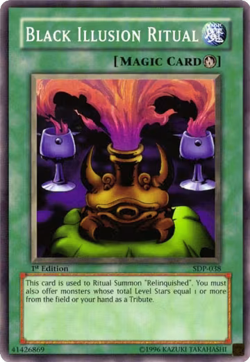 Black Illusion Ritual (SDP-038), Starter Deck: Pegasus — Yu-Gi-Oh! card price