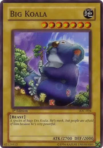 Big Koala (IOC-004), Invasion of Chaos — Yu-Gi-Oh! card price