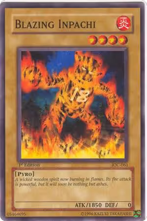 Blazing Inpachi (IOC-061), Invasion of Chaos — Yu-Gi-Oh! card price