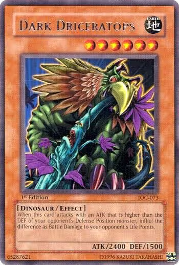 Dark Driceratops (IOC-073), Invasion of Chaos — Yu-Gi-Oh! card price