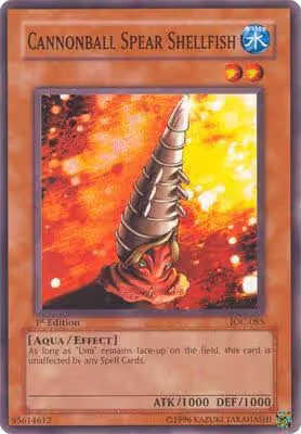 Cannonball Spear Shellfish (IOC-085), Invasion of Chaos — Yu-Gi-Oh! card price