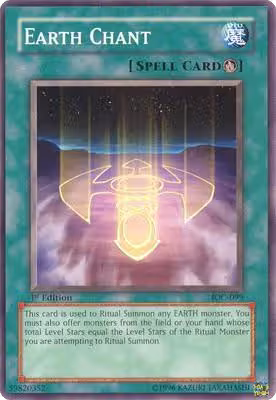 Earth Chant (IOC-099), Invasion of Chaos — Yu-Gi-Oh! card price