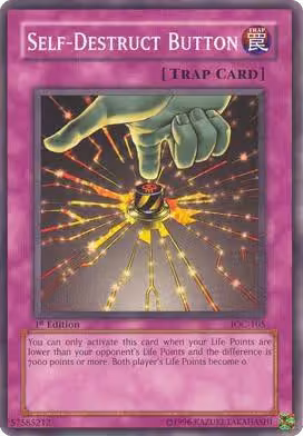 Self-Destruct Button (IOC-105), Invasion of Chaos — Yu-Gi-Oh! card price