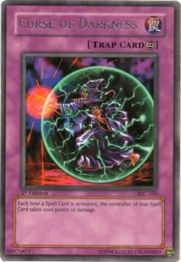 Curse of Darkness (IOC-106), Invasion of Chaos — Yu-Gi-Oh! card price