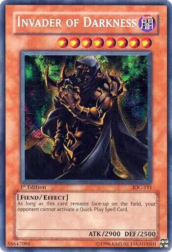 Invader of Darkness (IOC-111), Invasion of Chaos — Yu-Gi-Oh! card price