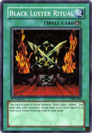 Black Luster Ritual (SYE-025), Starter Deck: Yugi Evolution — Yu-Gi-Oh! card price