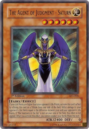 The Agent of Judgment - Saturn (AST-006), Ancient Sanctuary — Yu-Gi-Oh! card price
