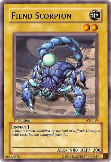 Fiend Scorpion (AST-059), Ancient Sanctuary — Yu-Gi-Oh! card price