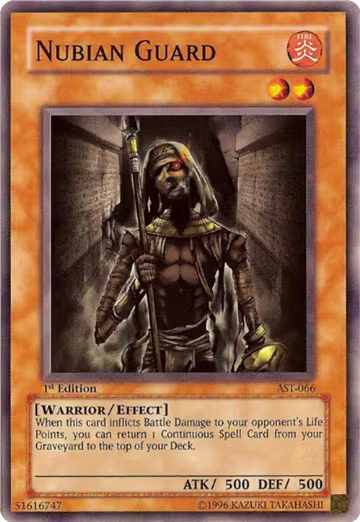 Nubian Guard (AST-066), Ancient Sanctuary — Yu-Gi-Oh! card price