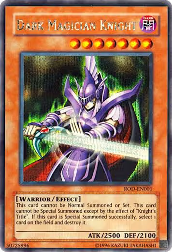 Dark Magician Knight (Reshef of Destruction) (Secret Rare) (ROD-EN001), Yu-Gi-Oh! Video Game Promotional Cards — Yu-Gi-Oh! card price