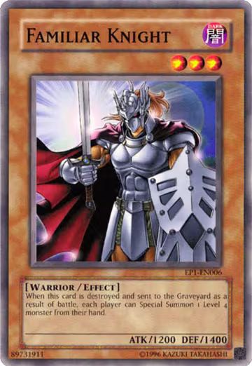 Familiar Knight (EP1-EN006), Yu-Gi-Oh! Movie Exclusive Pack — Yu-Gi-Oh! card price