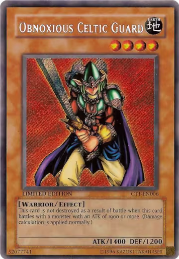 Obnoxious Celtic Guard (CT1-EN006), 2004 Collectors Tin — Yu-Gi-Oh! card price