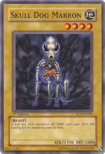 Skull Dog Marron (SOD-EN003), Soul of the Duelist — Yu-Gi-Oh! card price