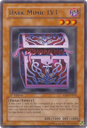 Dark Mimic LV3 (SOD-EN010), Soul of the Duelist — Yu-Gi-Oh! card price