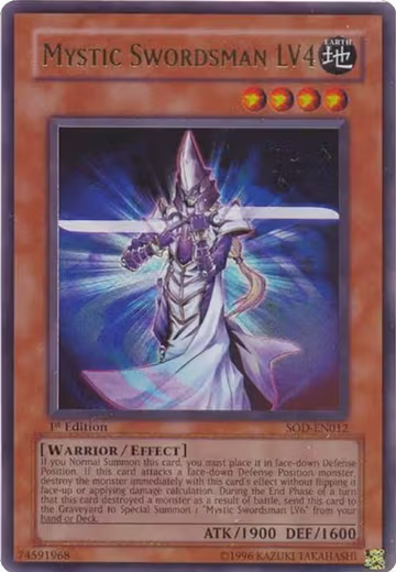 Mystic Swordsman LV4 (SOD-EN012), Soul of the Duelist — Yu-Gi-Oh! card price