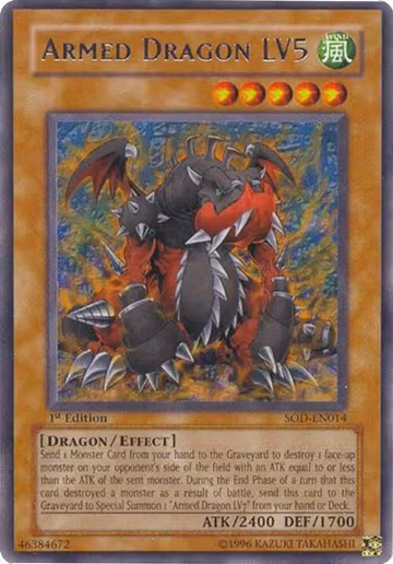 Armed Dragon LV5 (SOD-EN014), Soul of the Duelist — Yu-Gi-Oh! card price
