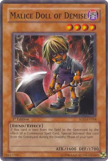 Malice Doll of Demise (SOD-EN018), Soul of the Duelist — Yu-Gi-Oh! card price