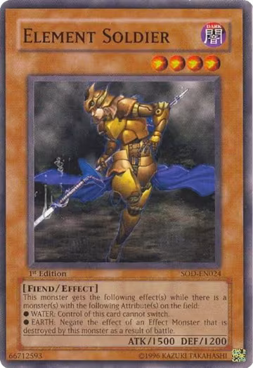 Element Soldier (SOD-EN024), Soul of the Duelist — Yu-Gi-Oh! card price
