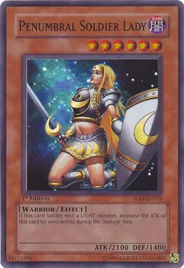 Penumbral Soldier Lady (SOD-EN033), Soul of the Duelist — Yu-Gi-Oh! card price