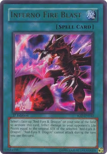 Inferno Fire Blast (SOD-EN042), Soul of the Duelist — Yu-Gi-Oh! card price