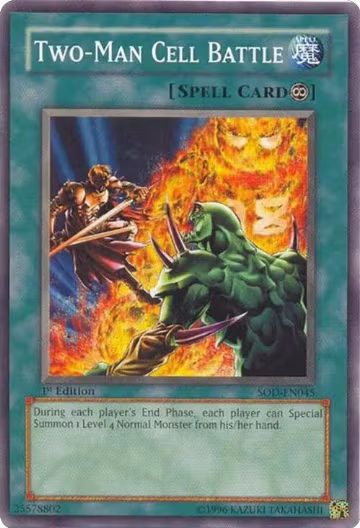 Two-Man Cell Battle (SOD-EN045), Soul of the Duelist — Yu-Gi-Oh! card price
