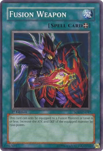 Fusion Weapon (SOD-EN047), Soul of the Duelist — Yu-Gi-Oh! card price