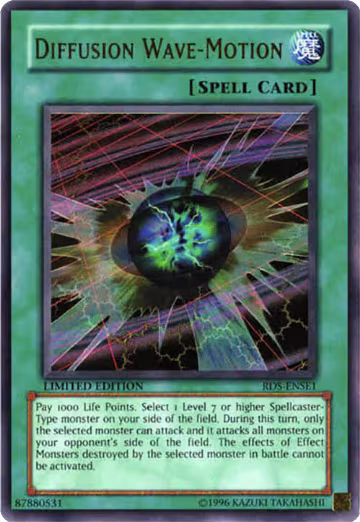 Diffusion Wave-Motion (RDS-ENSE1), Rise of Destiny Special Edition — Yu-Gi-Oh! card price