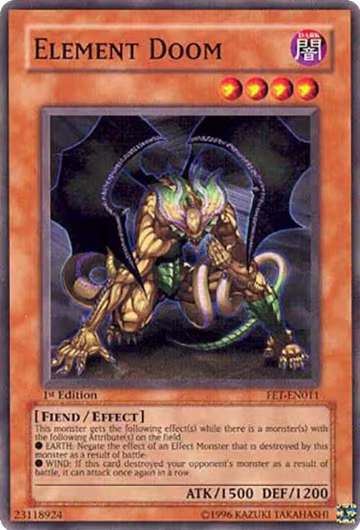 Element Doom (FET-EN011), Flaming Eternity — Yu-Gi-Oh! card price