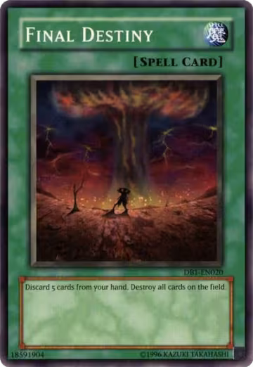 Final Destiny (DB1-EN020), Dark Beginning 1 — Yu-Gi-Oh! card price