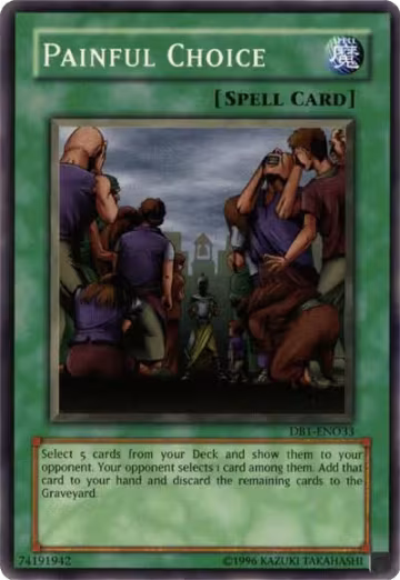Painful Choice (DB1-EN033), Dark Beginning 1 — Yu-Gi-Oh! card price