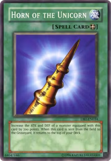 Horn of the Unicorn (DB1-EN034), Dark Beginning 1 — Yu-Gi-Oh! card price