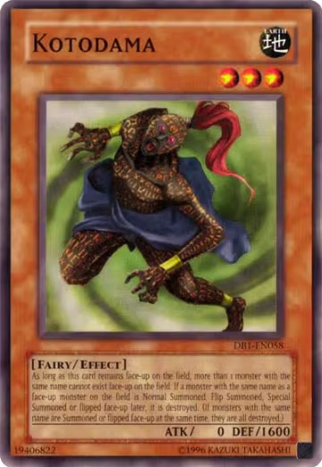 Kotodama (DB1-EN058), Dark Beginning 1 — Yu-Gi-Oh! card price