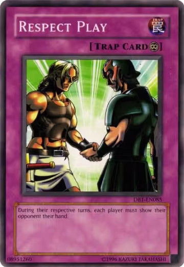 Respect Play (DB1-EN085), Dark Beginning 1 — Yu-Gi-Oh! card price