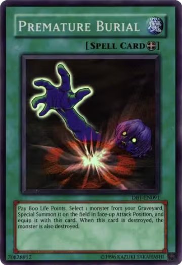 Premature Burial (DB1-EN091), Dark Beginning 1 — Yu-Gi-Oh! card price